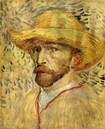 Self-Portrait with Straw Hat